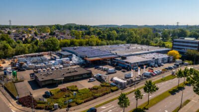 Kabeldirect drone shot terrein